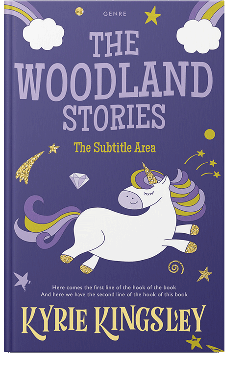 Front view of Victoria #9671 - Premade Children's Book Cover