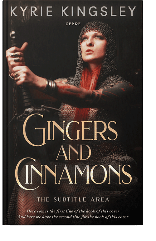 Front view of Tan #9688 - Premade Fantasy Book Cover