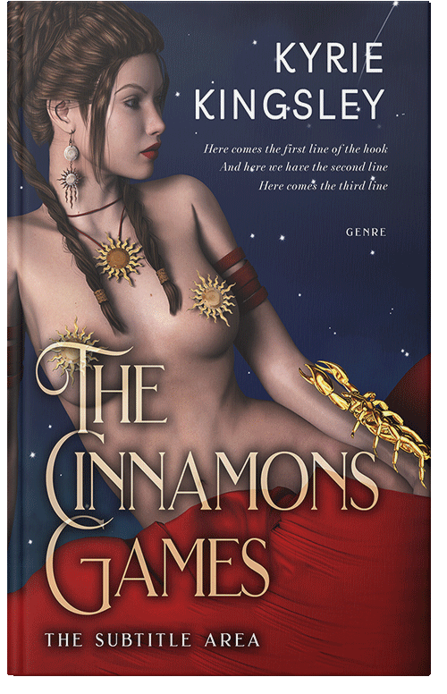 Front view of Blackcurrant #9699 - Premade Fantasy Book Cover