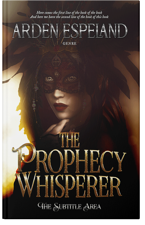 Front view of Night Rider #9708 - Premade Fantasy Book Cover