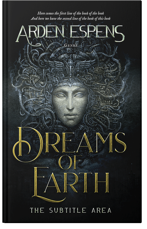 Front view of Premade Fantasy Book Cover - Woodsmoke