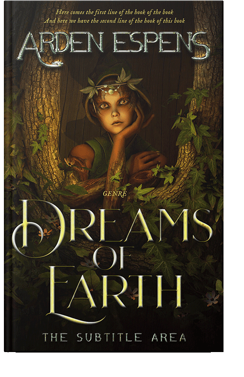 Front view of Graphite #9726 - Premade Fantasy Book Cover