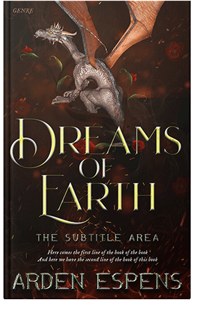 Pre Made Book Cover Graphite