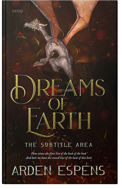 Front view of Graphite #9730 - Premade Fantasy Book Cover