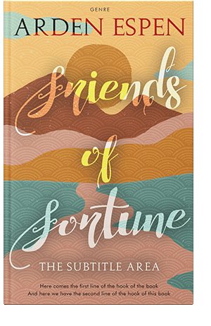 Pre Made Book Cover Tan