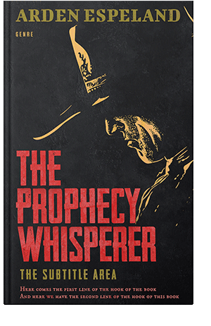 Pre Made Book Cover Red Damask