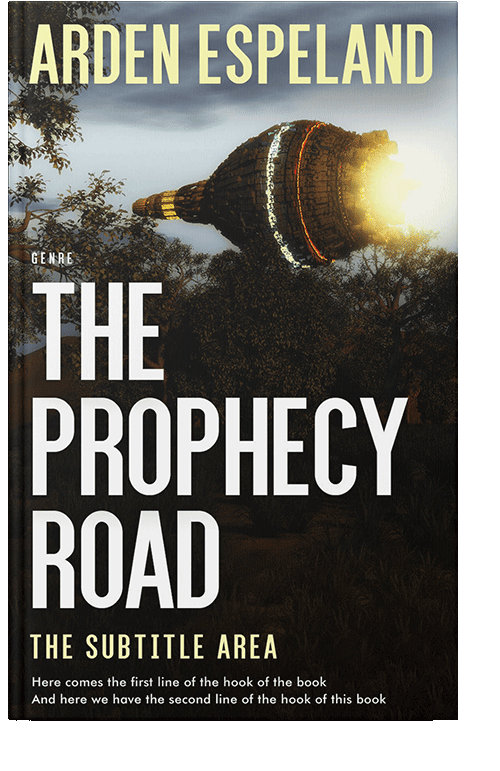 Front view of Tana #9782 - Premade Apocalyptica Book Cover