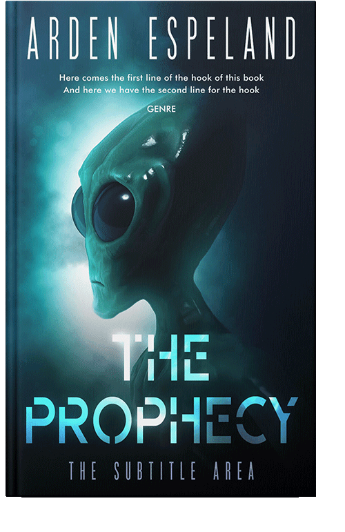 Front view of Black Pearl #9788 - Premade Science Fiction Book Cover