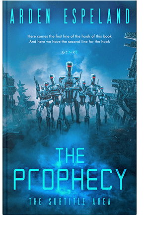 Pre Made Book Cover Venice Blue