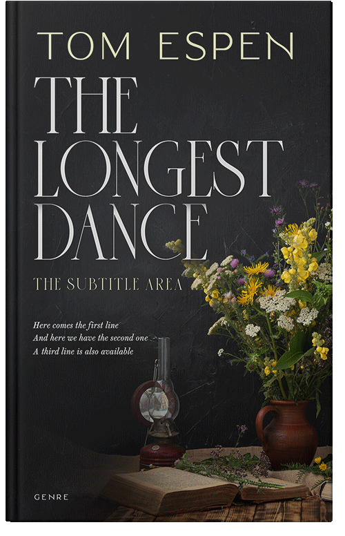 Front view of Cod Gray #9813 - Premade Romance Book Cover