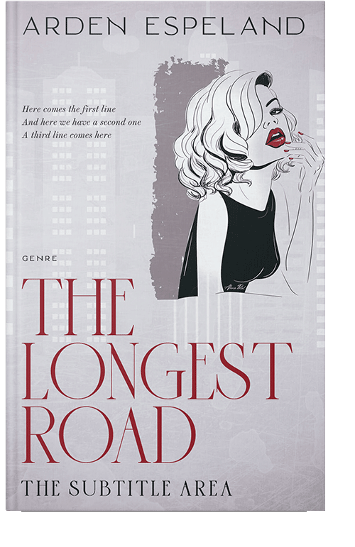 Front view of Mischka #9815 - Premade Chick Lit Book Cover