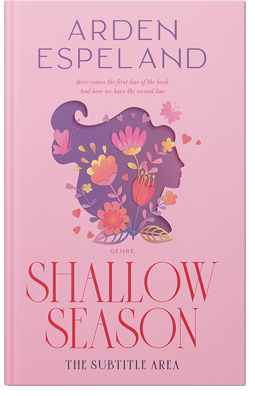 Front view of Premade Health & Mind & Body Book Cover - Chantilly