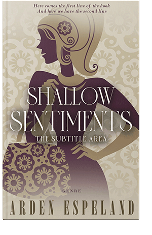 Pre Made Book Cover Soft Amber