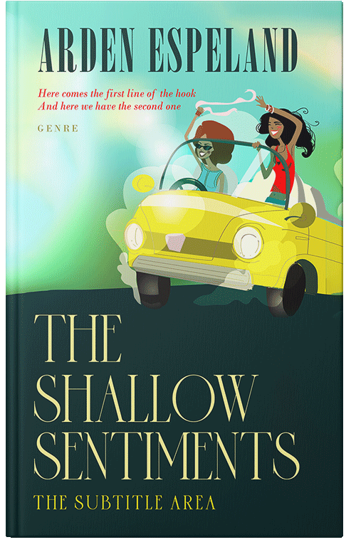 Front view of Caper #9831 - Premade Travel Book Cover