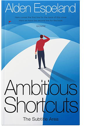 Pre Made Book Cover Curious Blue