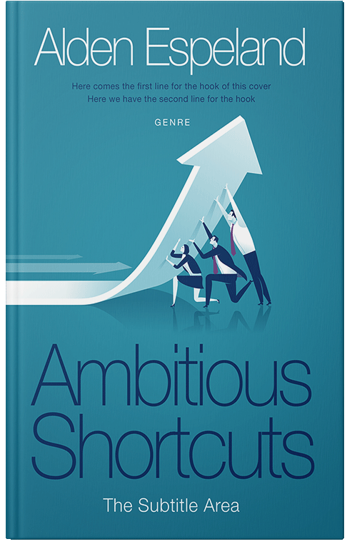 Front view of Eastern Blue #9855 - Premade Self-Improvement & Self-Help Book Cover