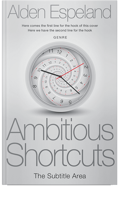 Front view of Iron #9860 - Premade Abstract Book Cover