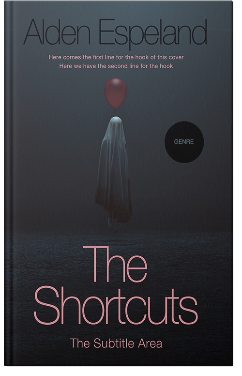 Front view of Premade Horror Book Cover - Shark