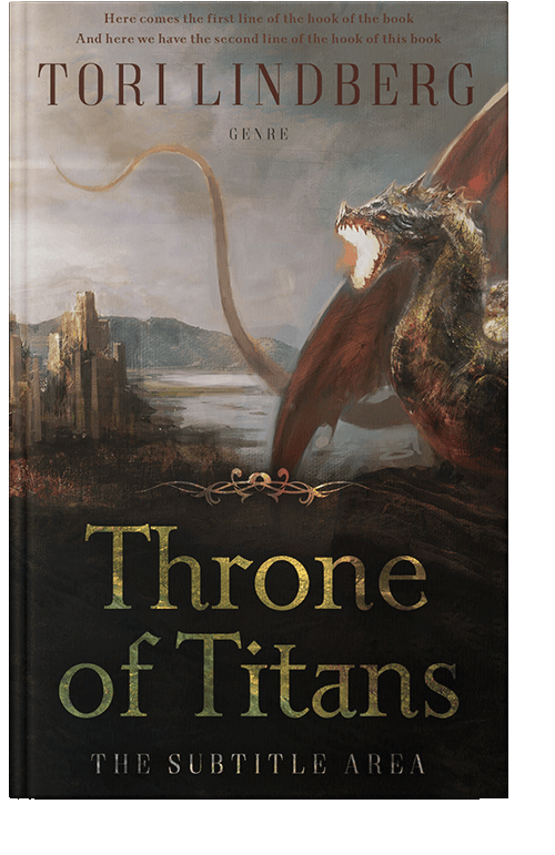 Front view of Zeus #9889 - Premade Fantasy Book Cover