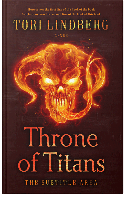 Front view of Premade Fantasy Book Cover - Aubergine