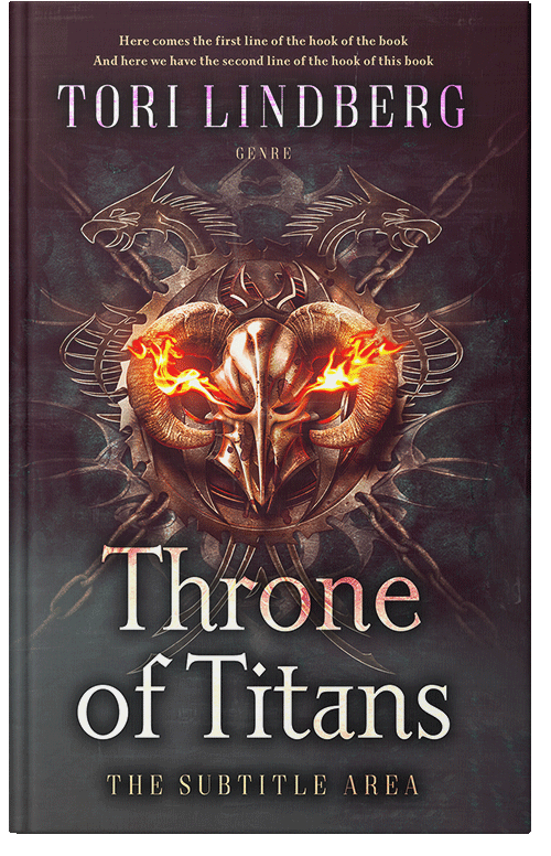 Front view of Premade Fantasy Book Cover - Woody Brown