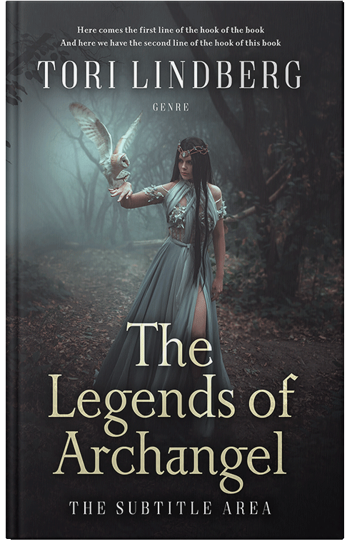 Front view of Premade Fantasy Book Cover - Shark