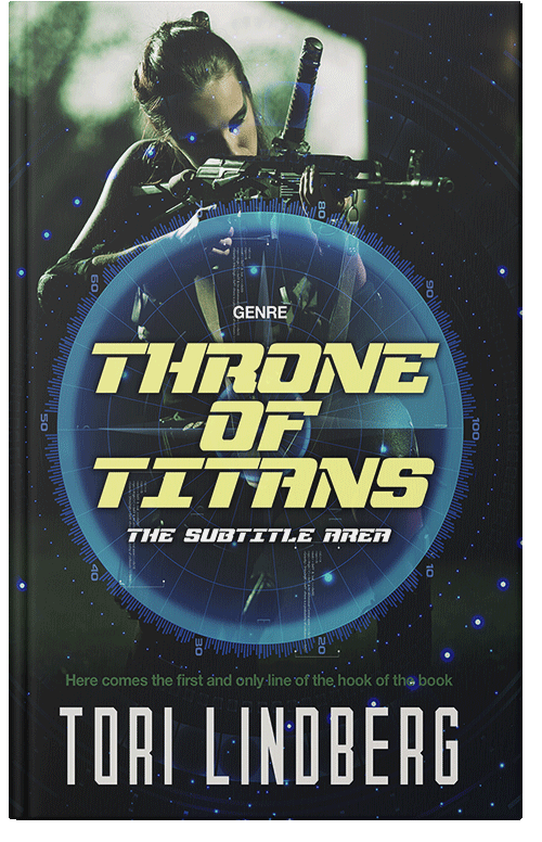 Front view of Premade Action & Adventure Book Cover - Ebony Clay