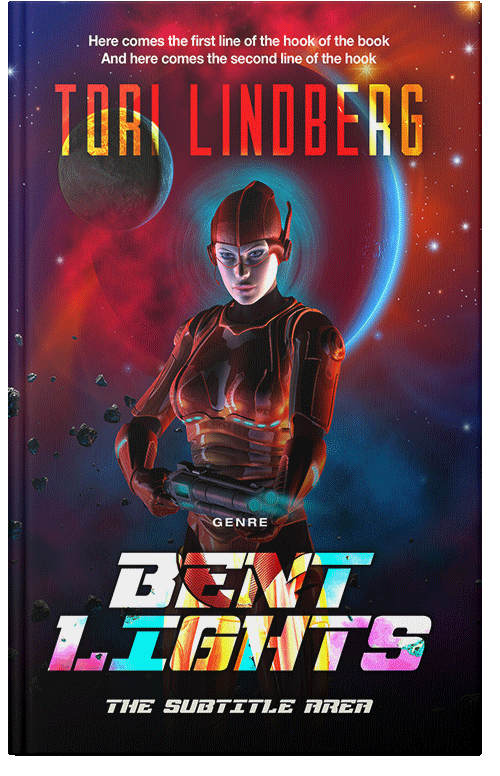 Front view of Revolver #9916 - Premade Science Fiction Book Cover