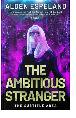 Pre Made Book Cover Violet