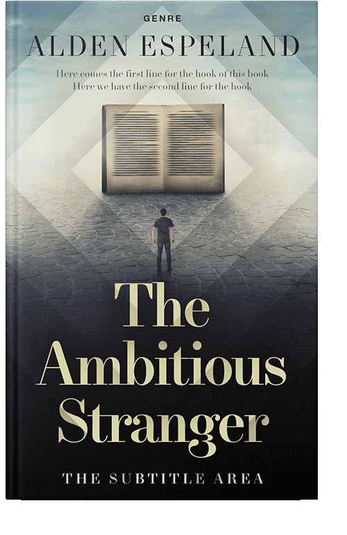 Front view of Moon Mist #9950 - Premade Abstract Book Cover