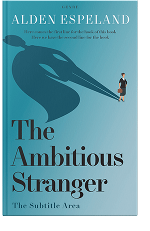 Pre Made Book Cover Fountain Blue