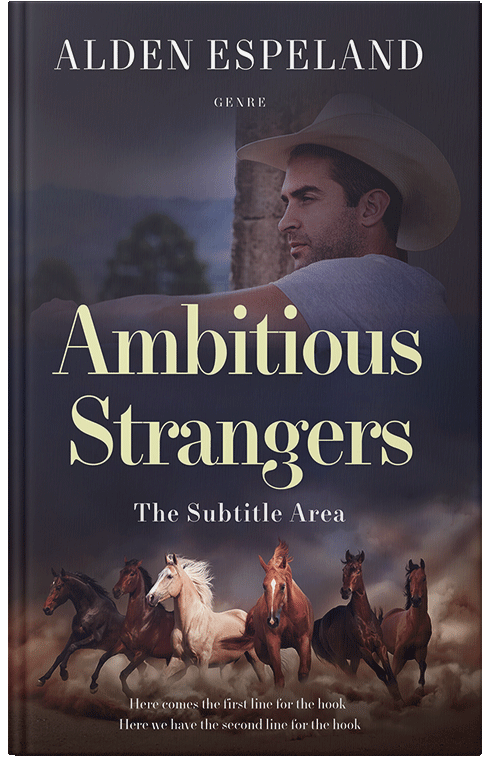 Front view of Blackcurrant #9957 - Premade Literary Fiction Book Cover