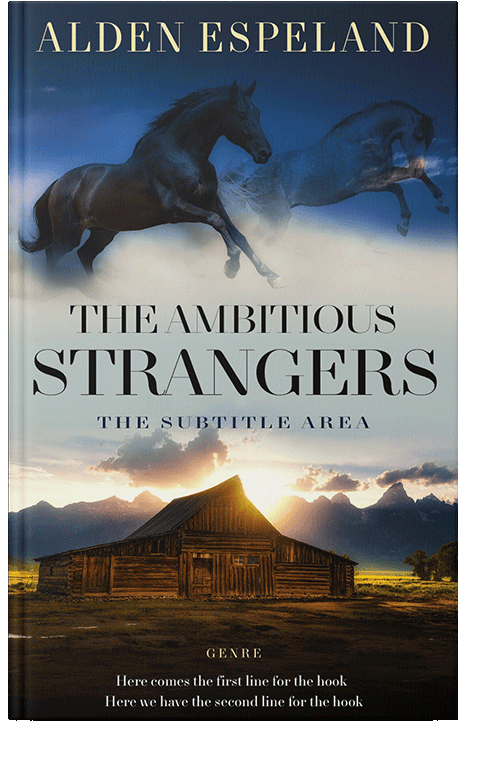 Front view of Shark #9960 - Premade Literary Fiction Book Cover