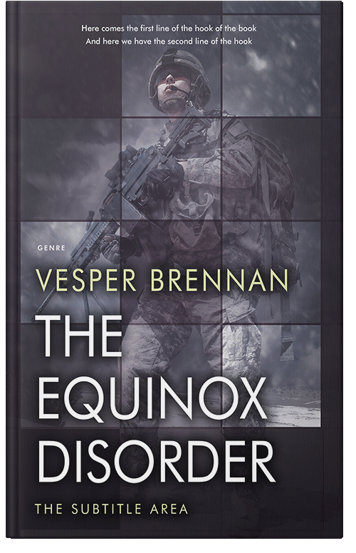 Front view of Premade Apocalyptica Book Cover - Ship Gray