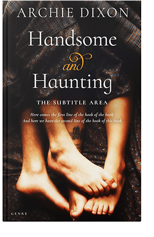 Pre Made Book Cover Gold Sand