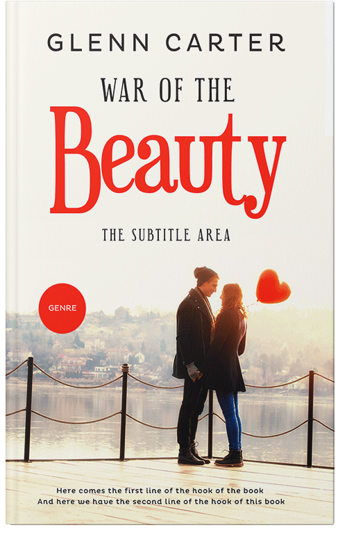 Front view of Ecru White #10039 - Premade Romance Book Cover