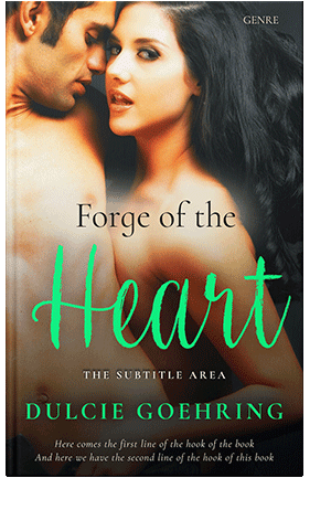 Pre Made Book Cover Gold Sand