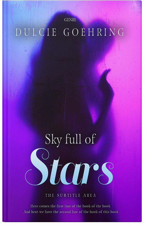 Front view of Premade Erotica Book Cover - Heliotrope