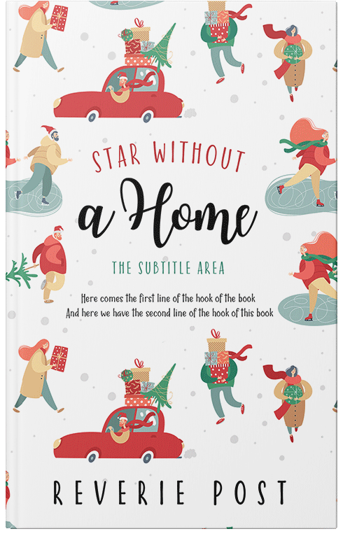 Front view of Foggy Gray #10137 - Premade Chick Lit Book Cover