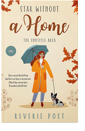 Pre Made Book Cover Champagne