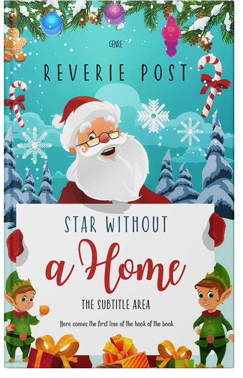 Front view of Premade Teen & Young Adult Book Cover - Aqua Haze