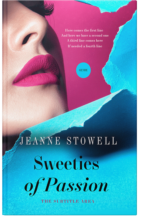 Front view of Bright Turquoise #10169 - Premade Romance Book Cover