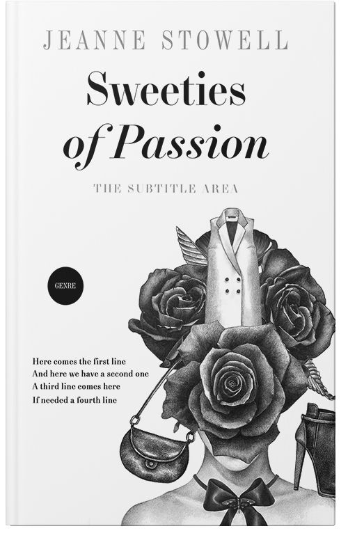 Front view of Premade Abstract Book Cover - Mine Shaft