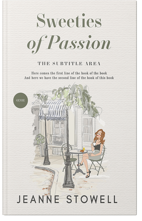 Front view of Premade Chick Lit Book Cover - Pampas