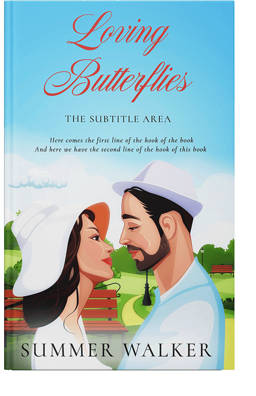 Front view of Botticelli #10195 - Premade Chick Lit Book Cover