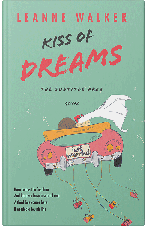 Front view of Shadow Green #10236 - Premade Romance Book Cover