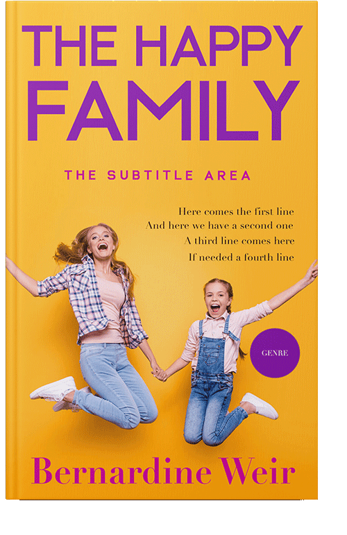 Front view of Lightning Yellow #10257 - Premade Teen & Young Adult Book Cover