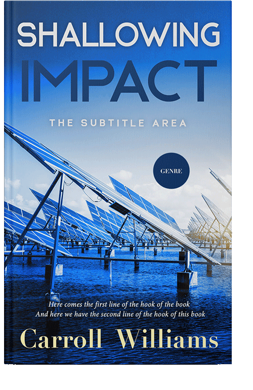 Front view of Tory Blue #10270 - Premade Science & Nature Book Cover