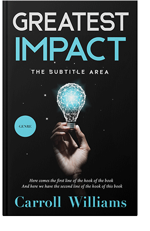 Pre Made Book Cover Black