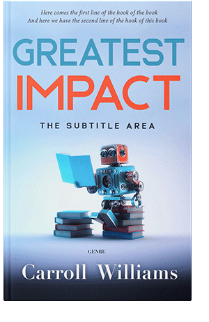 Pre Made Book Cover Tropical Blue